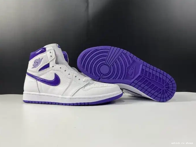 Rep RETRO HIGH AIR CD0461-151 COURT JORDAN 1 PURPLE 0507